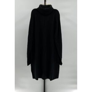 Quince Black Turtleneck Dress
